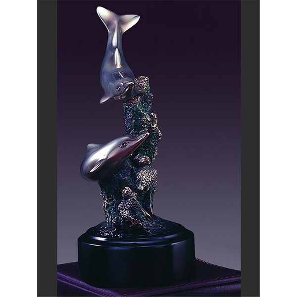 Marian Imports 2 Dolphin Sculpture 4.5 x 7 in. 42015 - main